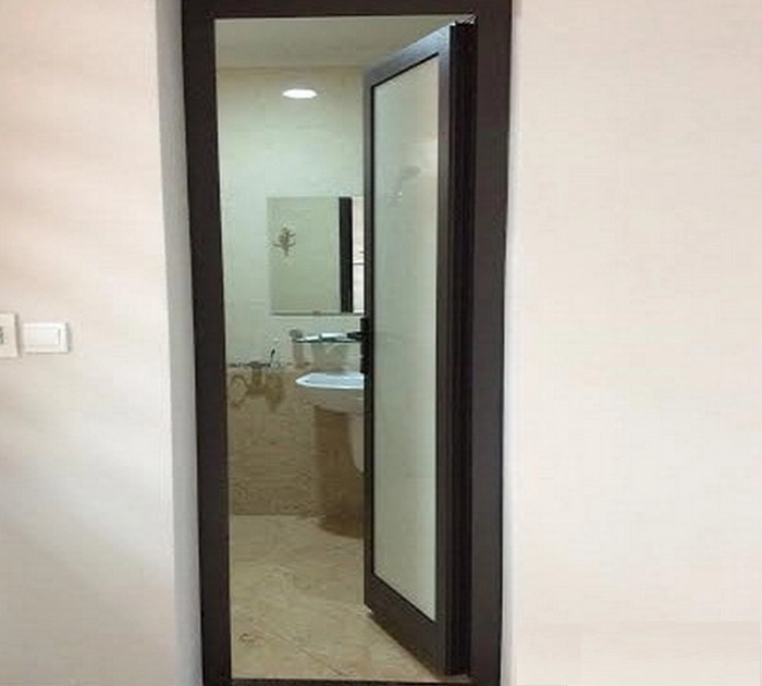 Cửa nhôm kính được làm mờ 