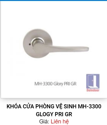 Khóa cửa phòng vệ sinh